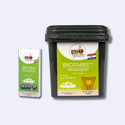 BioTabs kaufen: Düngertabletten Verpackung, 10/100 Stück, 100% organischer Langzeitdünger für Pflanzen.