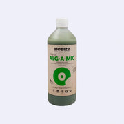 Biobizz Alg-A-Mic organic vitality stimulant bottle with green label and white cap