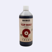 Biobizz Top Max Blütebooster in flüssiger Form, ideal für maximale Erträge beim Pflanzenwachstum.