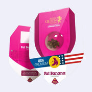 Fat Banana Feminisierte Samen Verpackung von Royal Queen Seeds mit USA Premium-Label.