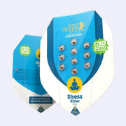 Stress Killer Automatic CBD Autoflowering Samen von Royal Queen Seeds im Verpackungsdesign